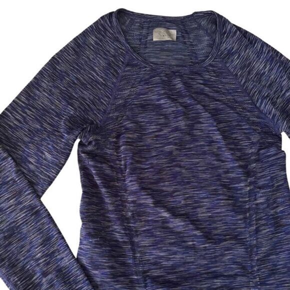 Athleta Fastest Track Space Dye Long Sleeve Workout Top Women's Size S - Picture 2 of 13